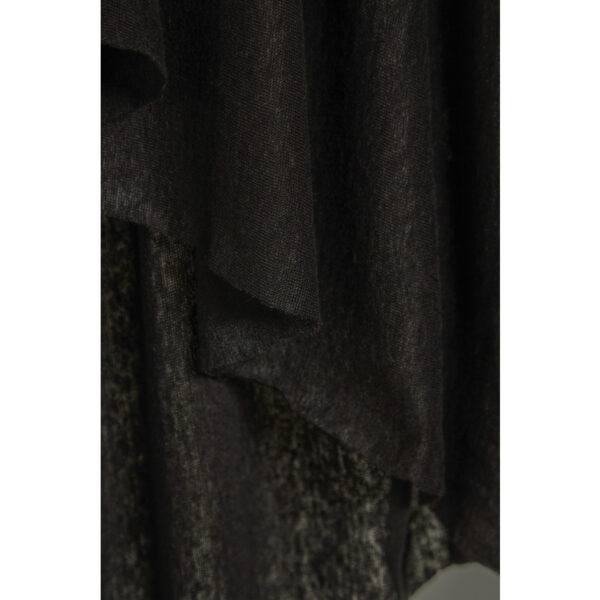 Coupon - 65cm - Jersey de lin - Noir