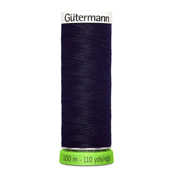 Fil rpet 100% polyester recycle - 100m - bleu foncé - 665