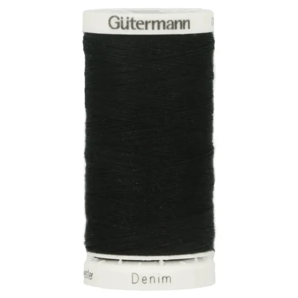 Fil Denim 100% polyester - 100m - Noir - 1000