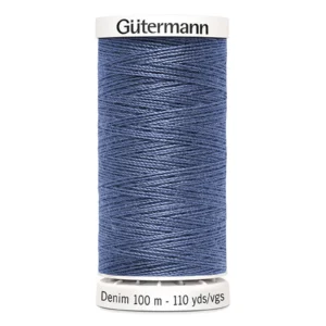 Fil Denim 100% polyester - 100m - bleu - 6075 – Image 2