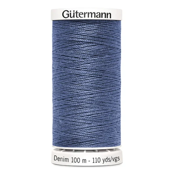 Fil Denim 100% polyester - 100m - bleu - 6075