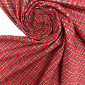 Tartan Highland Flame  – Tweed de coton carreaux écossais<b class="prixprod"><br>30€/m</b> – Image 2
