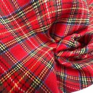 Tartan Highland Flame  – Tweed de coton carreaux écossais<b class="prixprod"><br>30€/m</b>