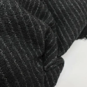 Paris Stripe – Laine & Coton Gris Noir <b class="prixprod"><br>35€/m</b>