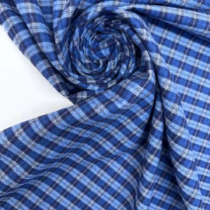 Highland Navy – Flanelle Tartan Coton<b class="prixprod"><br>33€/m</b> – Image 2