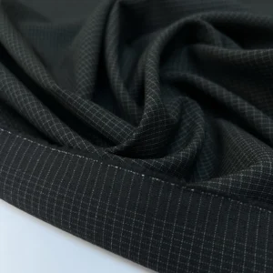 Torino Check – Laine Italienne Gris Noir à Carreaux <b class="prixprod"><br>35€/m</b>