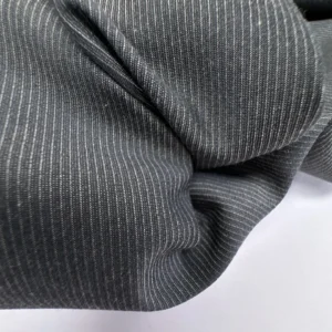 Milano Stripe Denim – Laine & Coton Italien Gris Noir <b class="prixprod"><br>35€/m</b>