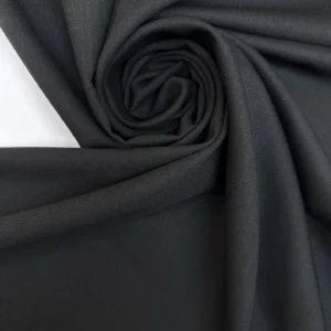 Milano Suit – Laine Italienne Noire Tissage Toile <b class="prixprod"><br>35€/m</b> – Image 2