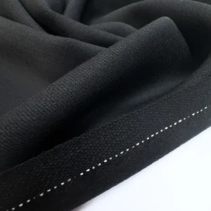 Milano Suit – Laine Italienne Noire Tissage Toile <b class="prixprod"><br>35€/m</b>