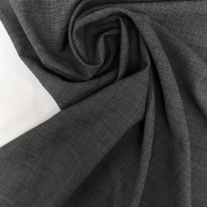 Tweed Ravenna – Laine gris noir pied-de-poule <b class="prixprod"><br>40 €/m</b> – Image 2