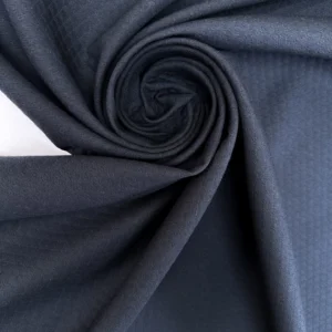 Tissé Double Géométrique – Bleu – Laine & Coton <b class="prixprod"><br>35€/m</b> – Image 2