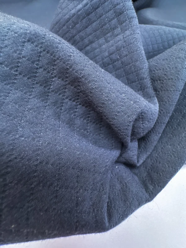 Tissé Double Géométrique – Bleu – Laine & Coton <b class="prixprod"><br>35€/m</b>