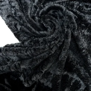 Midnight Velvet – Fausse Fourrure Noire Italienne <b class="prixprod"><br>44€/m</b>