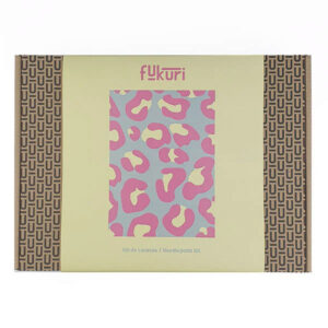 Kit broderie canevas Fukuri – Léopard multicolore – Image 3