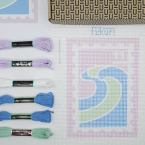 Kit broderie canevas Fukuri – Vague – Image 2
