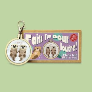 Mini kit point de croix – Faits l’un pour loutre – The Crafty Kit Company (Écosse) – Image 7