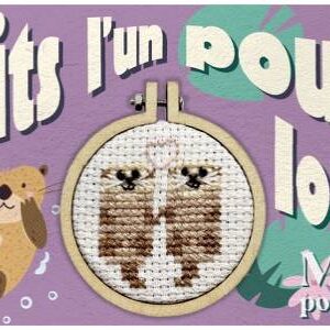 Mini kit point de croix – Faits l’un pour loutre – The Crafty Kit Company (Écosse) – Image 5