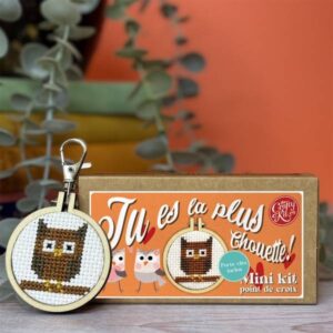 Mini kit point de croix – Tu es la plus chouette – The Crafty Kit Company (Écosse) – Image 7
