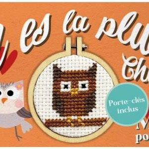 Mini kit point de croix – Tu es la plus chouette – The Crafty Kit Company (Écosse) – Image 5
