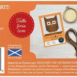 Mini kit point de croix – Tu es la plus chouette – The Crafty Kit Company (Écosse) – Image 3