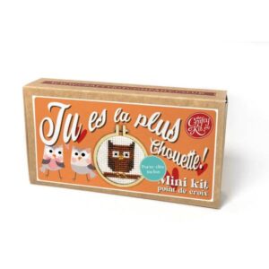Mini kit point de croix – Tu es la plus chouette – The Crafty Kit Company (Écosse) – Image 2