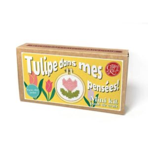 Mini kit point de croix – Tulipe dans mes pensées – The Crafty Kit Company (Écosse) – Image 2