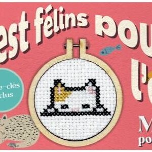 Mini kit point de croix – On est félins pour l’autre – The Crafty Kit Company (Écosse) – Image 6