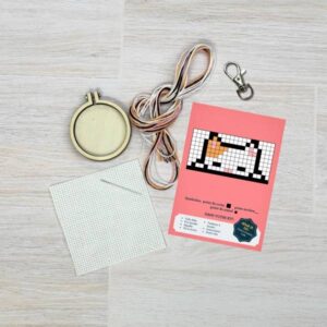 Mini kit point de croix – On est félins pour l’autre – The Crafty Kit Company (Écosse) – Image 5