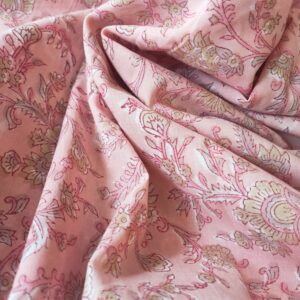 Rosée de Rose Flora – Block Print <b class="prixprod"><br>23 €/m</b>