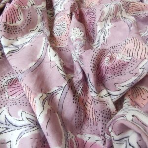 Lilas de mauve Flora – Block Print <b class="prixprod"><br>23 €/m</b>