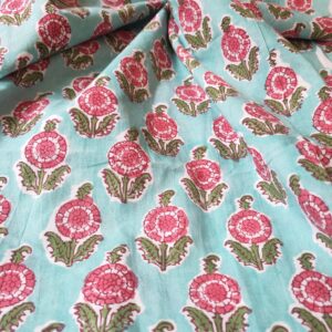 Fleurs d'Azure – Block Print <b class="prixprod"><br>23 €/m</b>