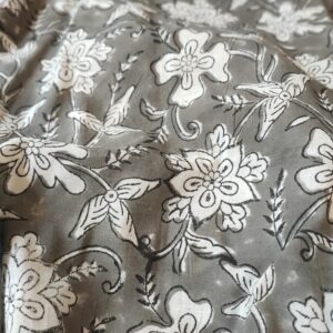 Jaipur Flora – Block Print Minegrey <b class="prixprod"><br>23 €/m</b>