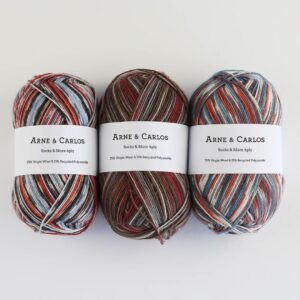 pelote de laine Sock & More 4ply Arne & Carlos dégradé à effet rayures automatiques pour chausettes