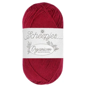 Pelote de coton bio Scheepjes Organicon, fil fingering 100 % coton certifié GOTS, chez Atelier Léonie, mercerie éco-responsable à Paris.