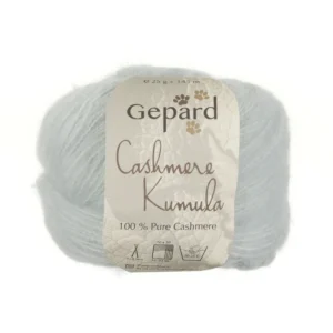 Fil cachemire Gepard Cashmere Kumula coloris Bleu glacier