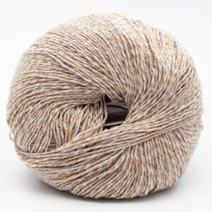 Pelote Reborn Denim Colori Kremke Mix Sahara Desert 5552, fil coton denim recyclé beige pour tricot