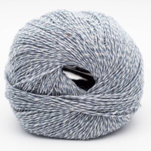 Pelote Reborn Denim Colori Kremke Mix Gris 5569, fil coton denim recyclé gris pour tricot et crochet