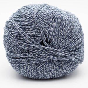 Pelote Reborn Denim Colori Kremke Mix Jeans 5570, fil coton denim recyclé bleu pour tricot et crochet