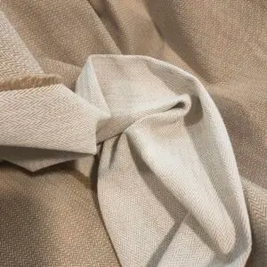 chevron coton bio reversible camel ecru cybitex atelier leonie 01