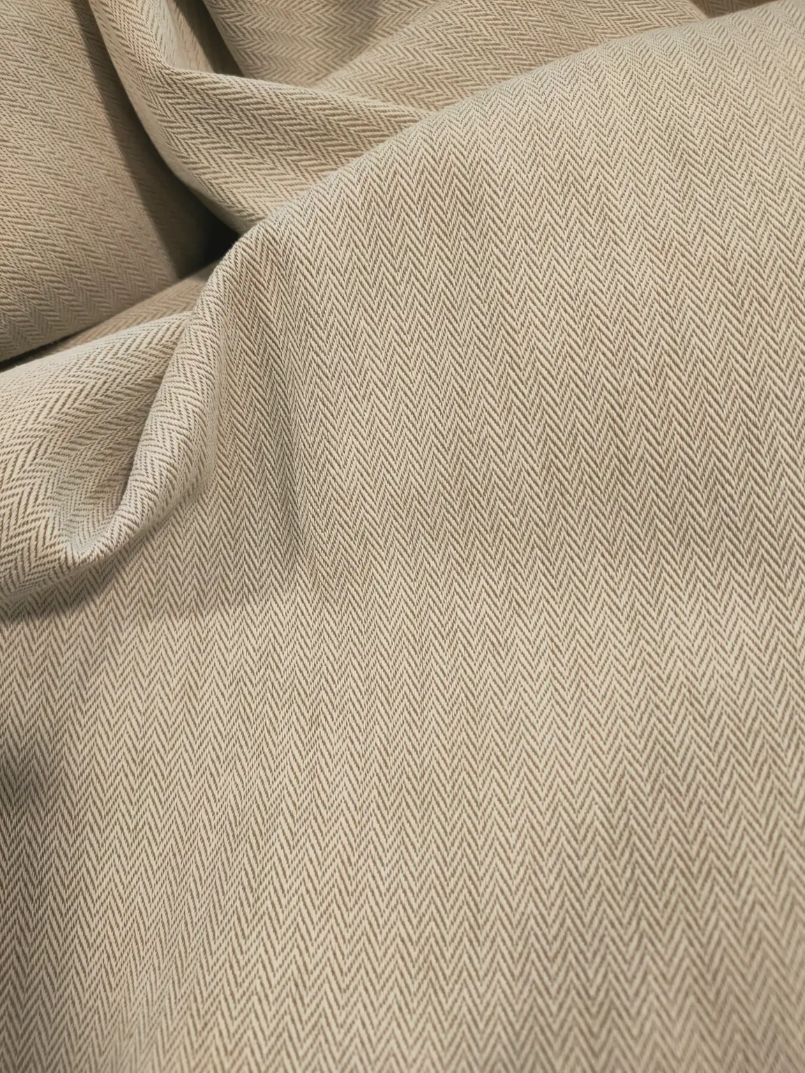 chevron coton bio reversible camel ecru cybitex atelier leonie 02