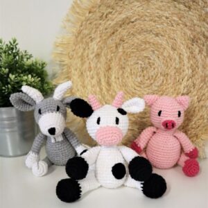 kit amigurumi farm friends hoooked atelier leonie 01