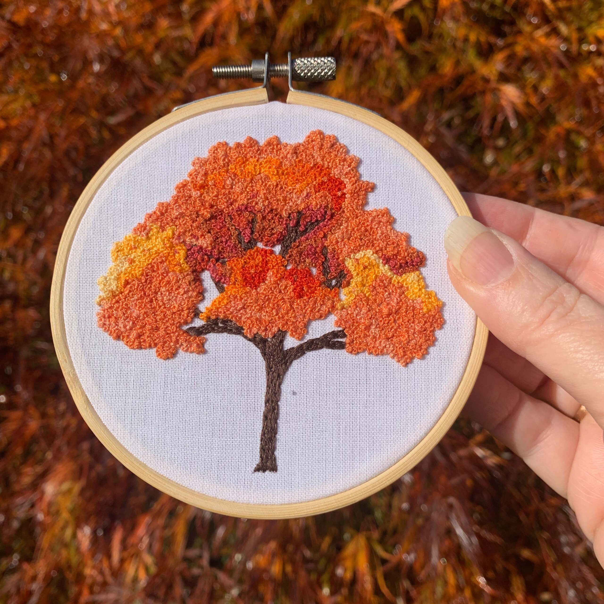 kit broderie autumn tree mini cinnamon stitching atelier leonie 03