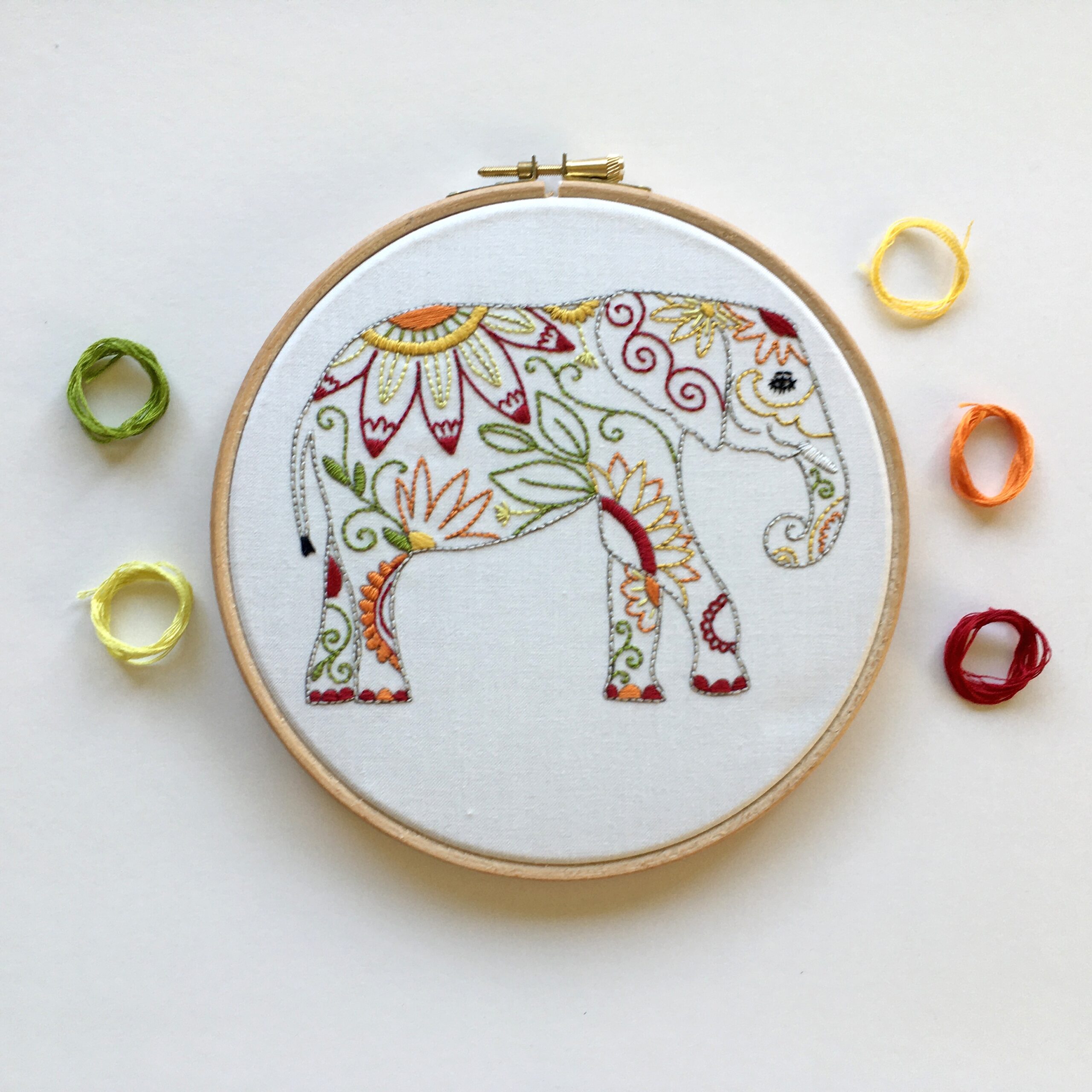 kit broderie elephant cinnamon stitching atelier leonie 03