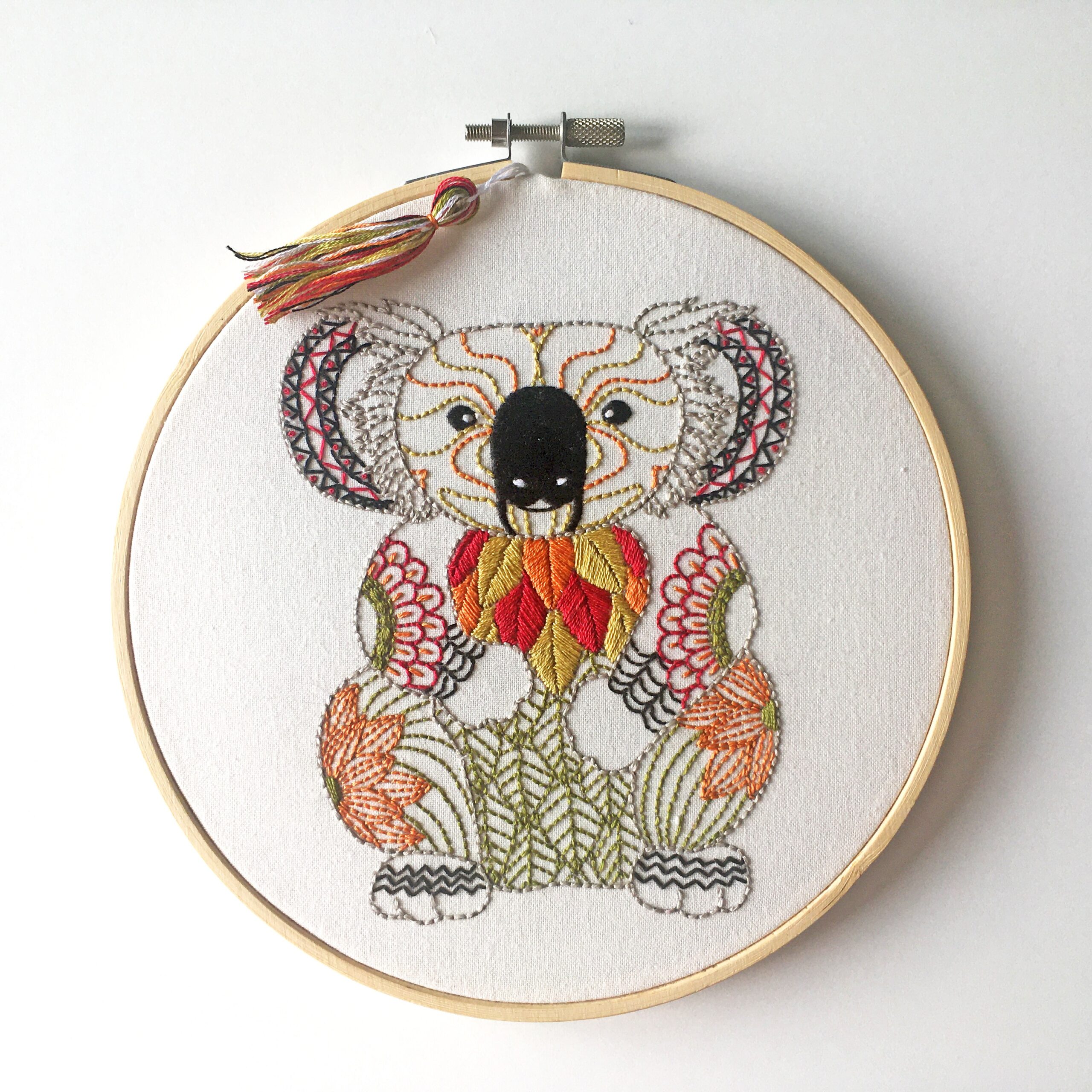 kit broderie koala cinnamon stitching atelier leonie 01
