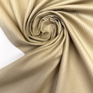 popeline de coton beige a rayures 2430000012815 atelier leonie 01