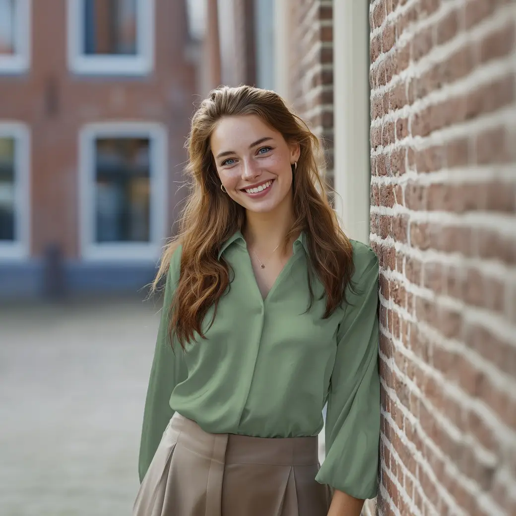 viscose ecovero verhees blouse verte inspiration atelier leonie